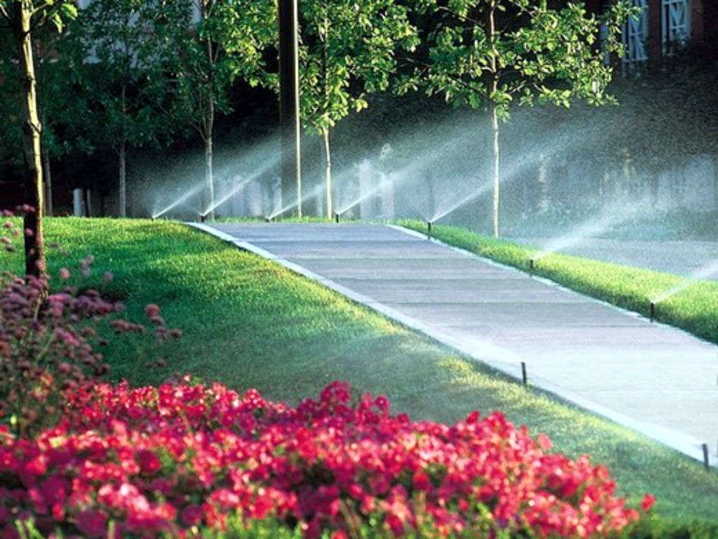 Maintenance of irrigation systems in the park and other areas