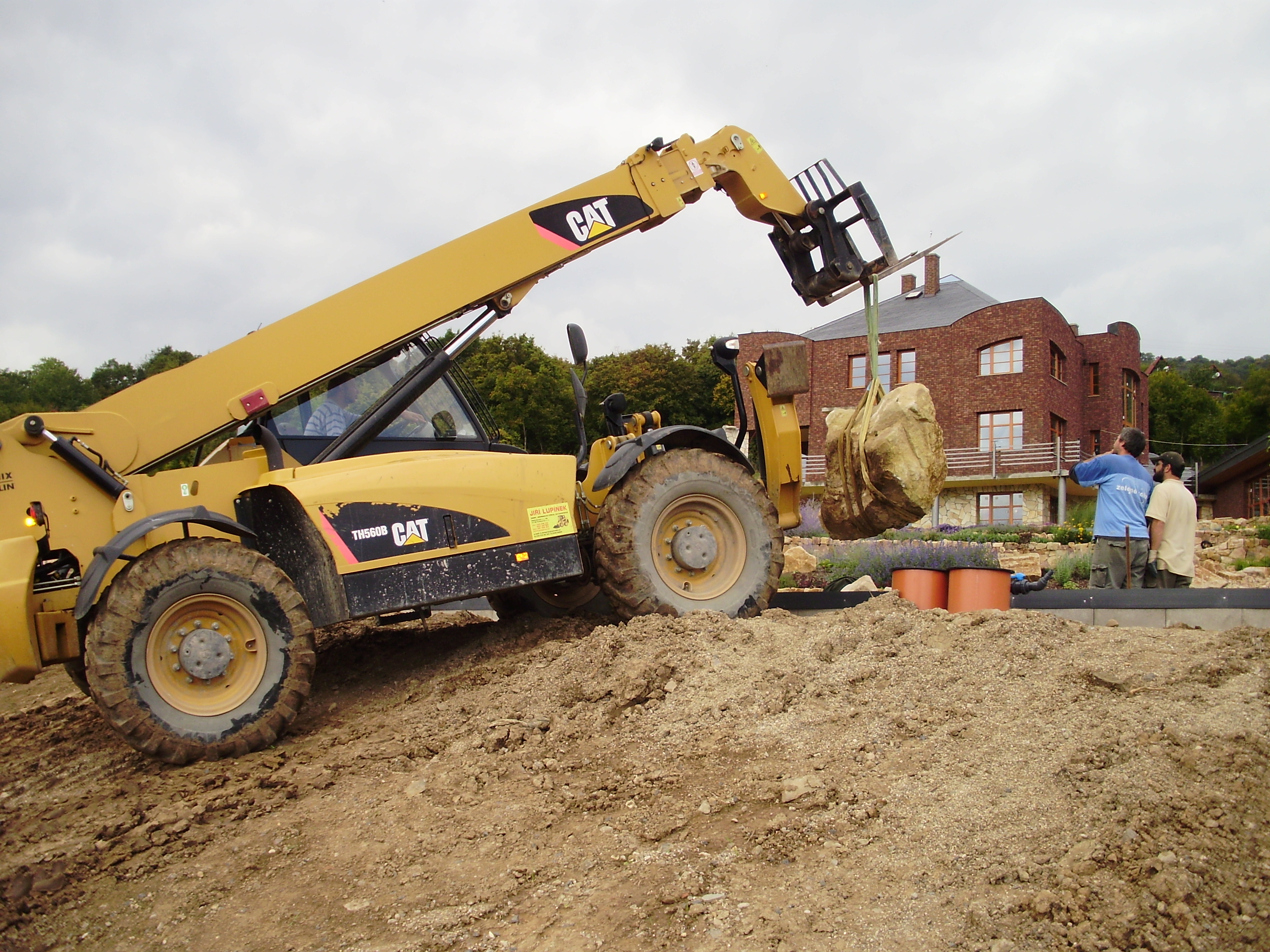 Natural bathing Biotope with waterfall
