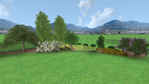 Projekt 3D zahrady vizualizace